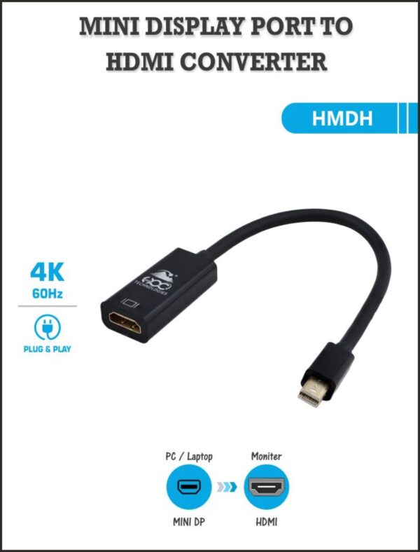 HOC CONVERTOR MINI DP TO HDMI 4K - Image 3