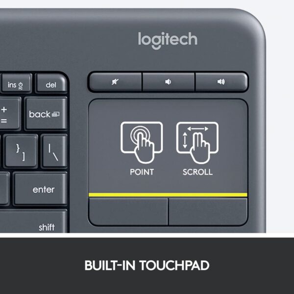 LOGITECH WIRELESS TOUCH KEYBOARD K400 PLUS - Image 6