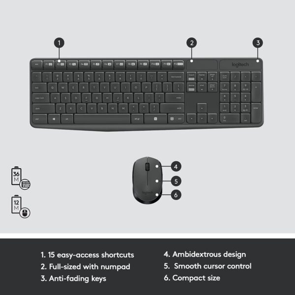 LOGITECH WIRELESS COMBO MK235 - Image 4