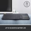 LOGITECH WIRELESS TOUCH KEYBOARD K400 PLUS - Image 9