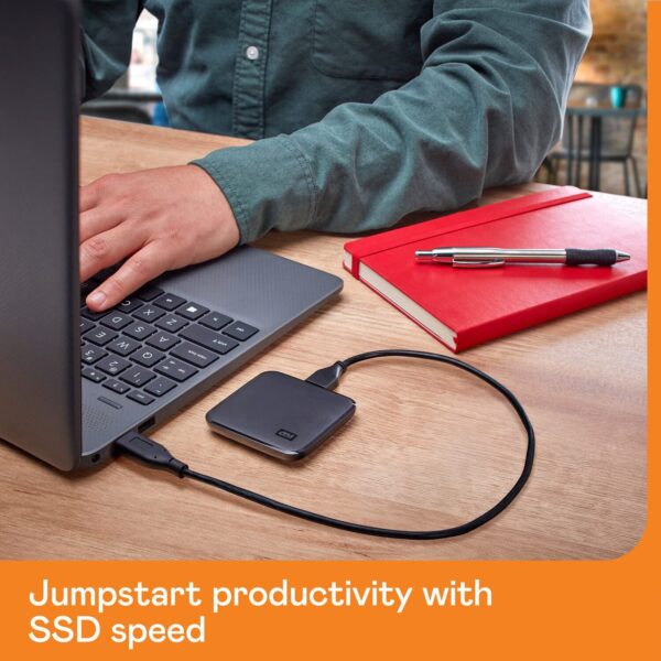 Western Digital 1TB Elements Portable SSD, 400MB/s R, Upto 2 Meter Drop Protection - Image 4