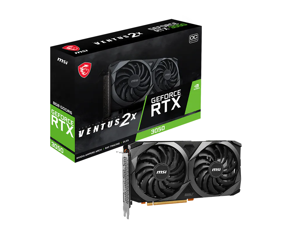 MSI RTX3050 VENTUS 2X OCV1 8GB DDR6