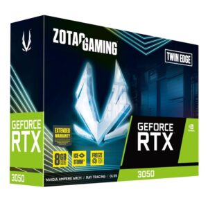 ZOTAC RTX3050 TWIN EDGER OC 8GB DDR6 GRAPHICS CARD